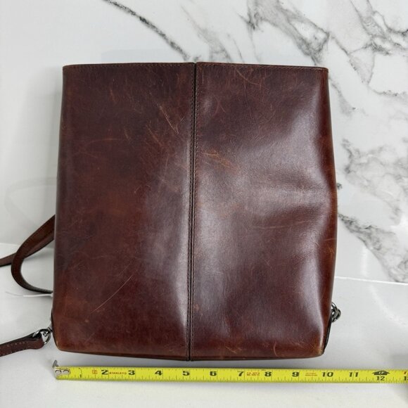 ELLINGTON Portland Oregon Vintage Authentic Brown Leather Backpack Bag leather - Picture 13 of 15